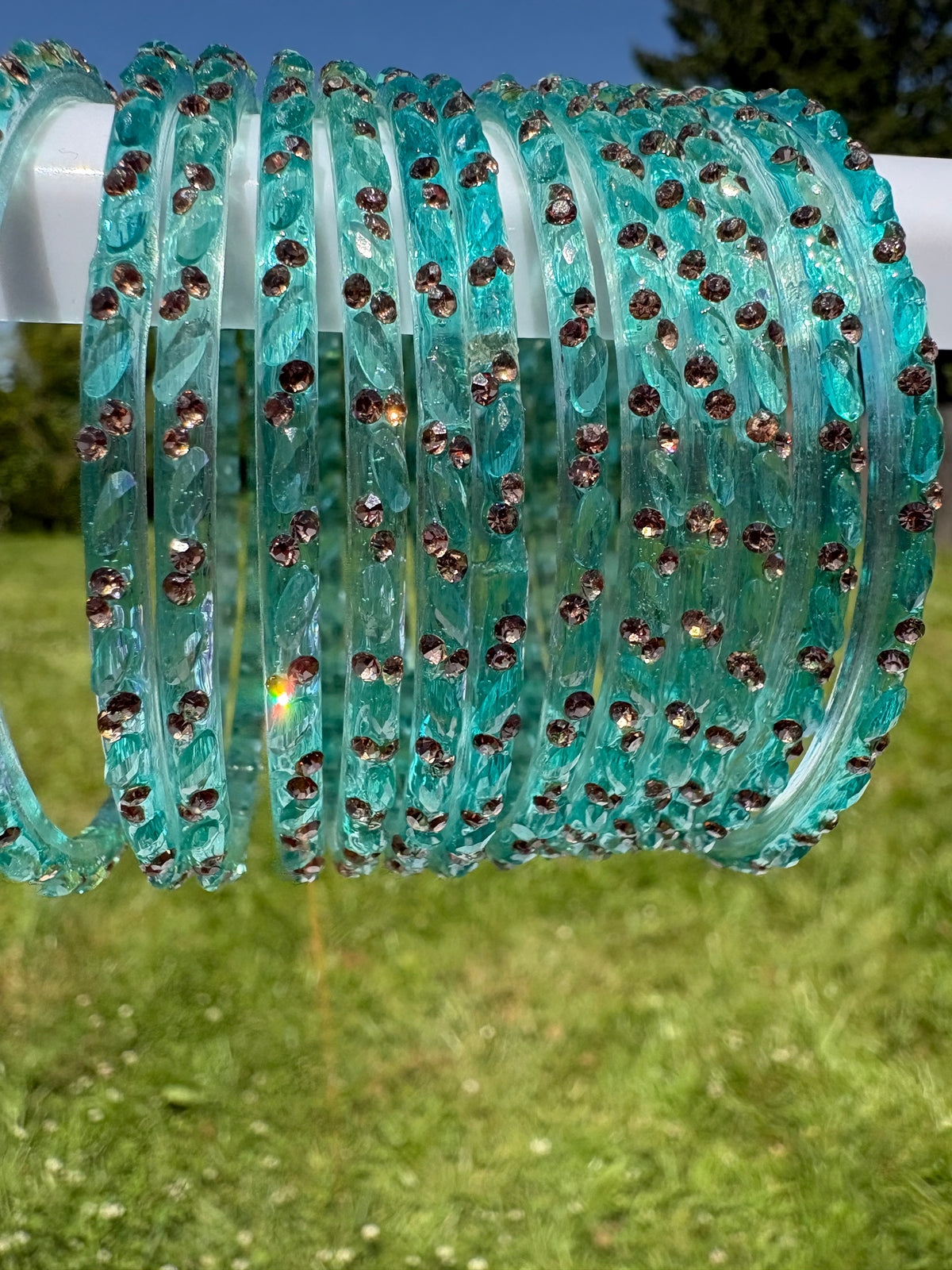 Raindrop Glass Bangles