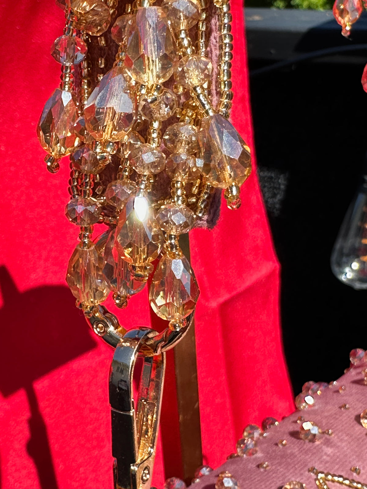 Zeenat Beaded Crystal Bag