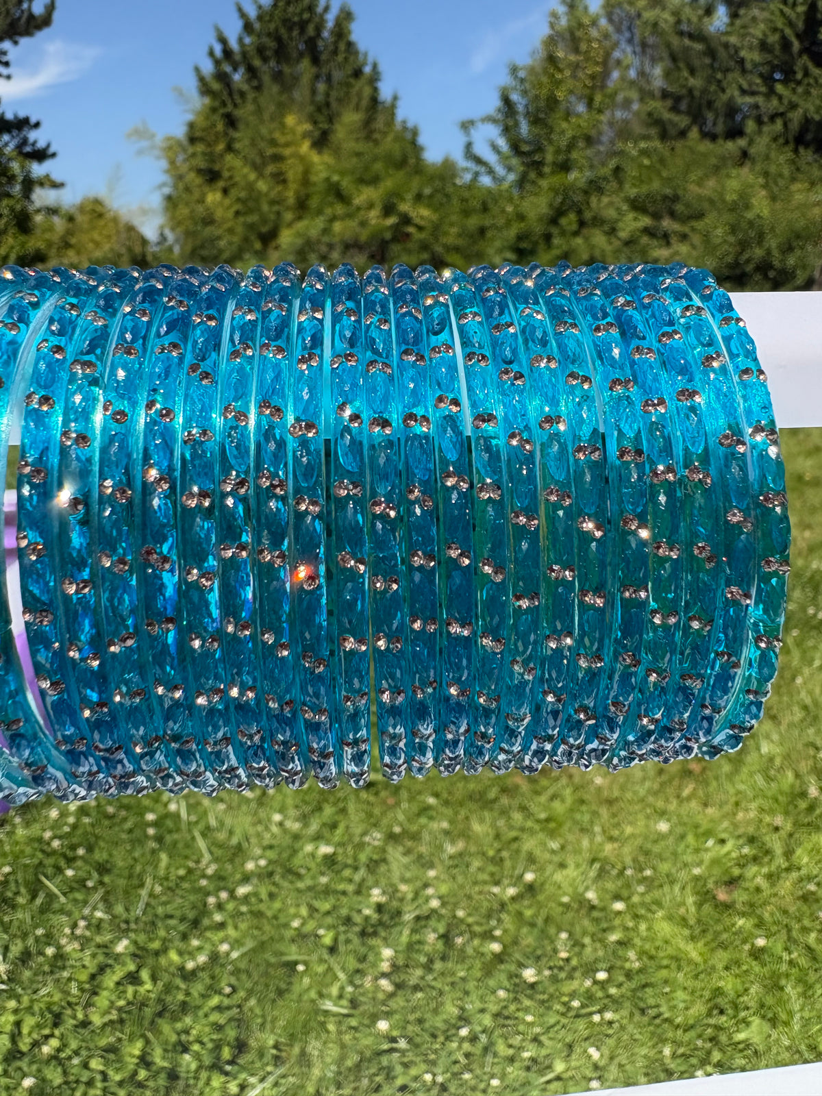 Raindrop Glass Bangles
