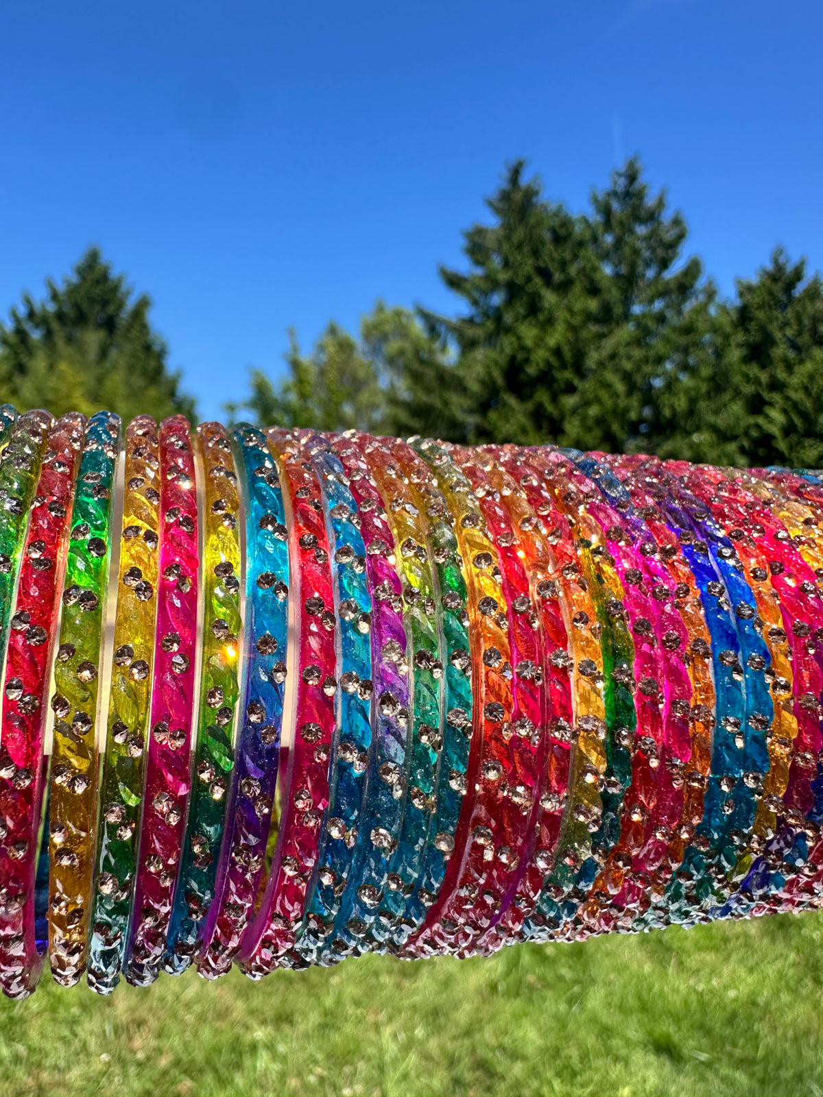 Raindrop Glass Bangles