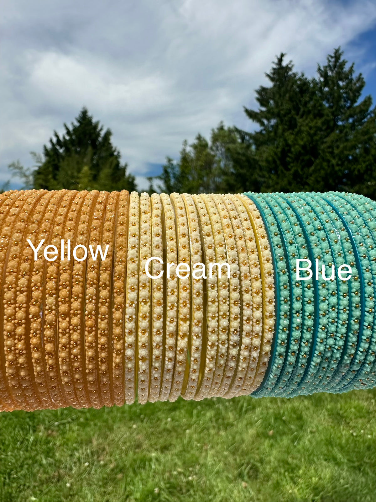 Daisy Glass Bangles