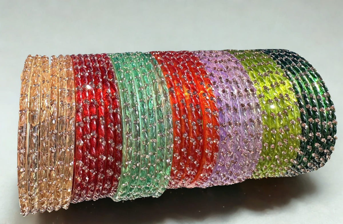Raindrop Glass Bangles