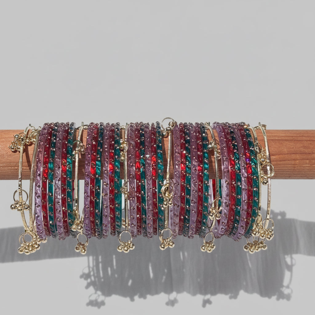 Raindrop Glass Bangles